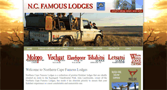 Desktop Screenshot of ncfamouslodges.co.za